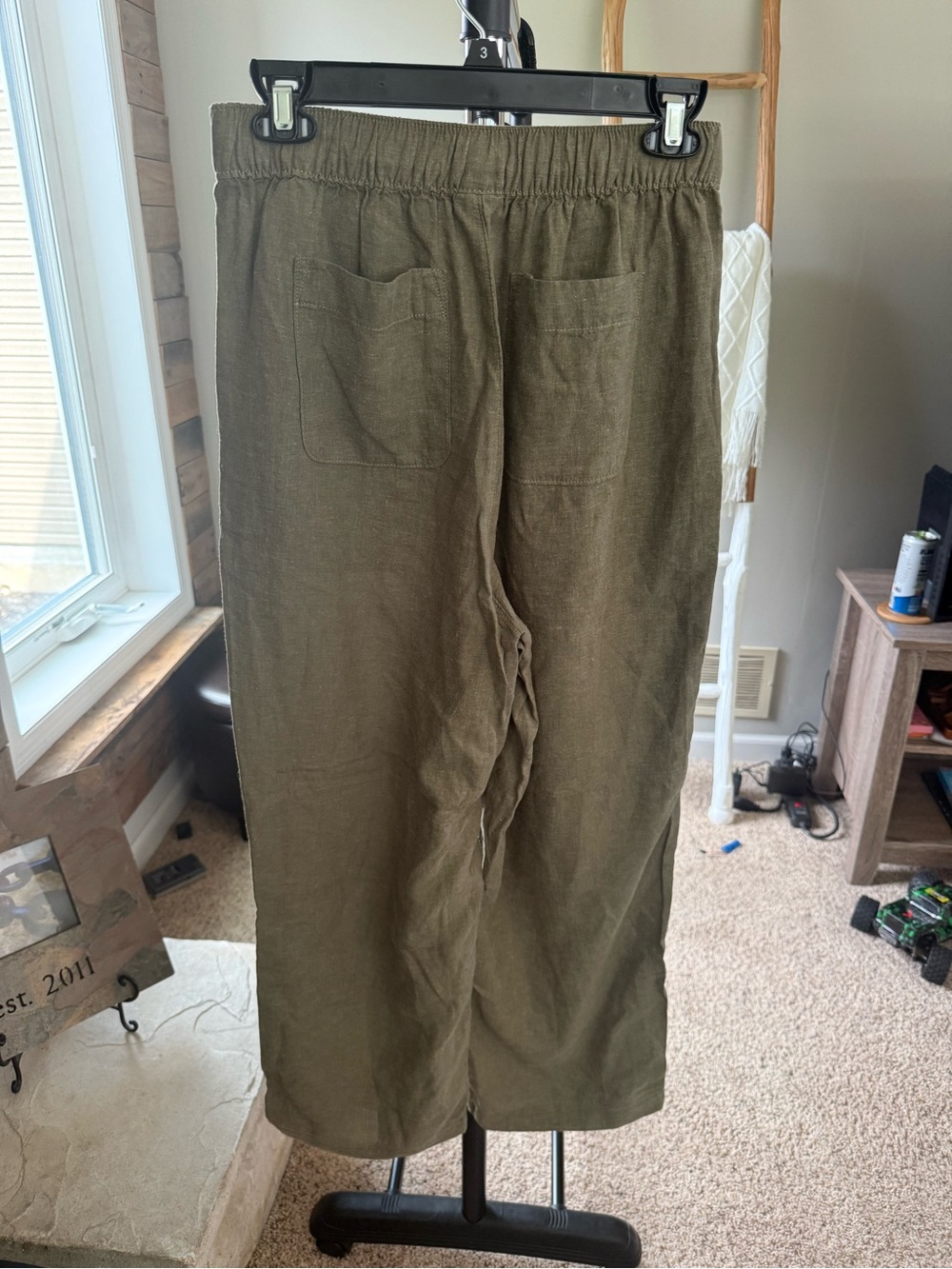 Patagonia Garden Island Linen Blend Pants River Rock Green Women’s Small NWT - Picture 3 of 3